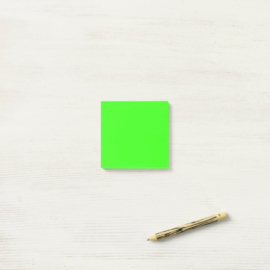 Neongrüne benutzerdefinierte Haftnotizen Post-it Klebezettel (Auf Schreibtisch)
