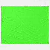 Neongrüne Fleece-Decke Fleecedecke (Vorderseite (Horizontal))