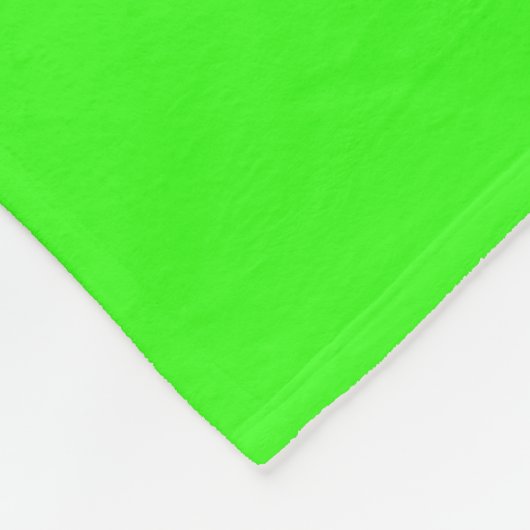 Neongrüne Fleece-Decke Fleecedecke (Ecke)