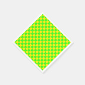 Neongrüne Gelbe Karton Vintag Serviette (Ecke)
