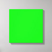 Neongrüne Leinwand, leuchtend schlichte Farbe cool Leinwanddruck (Vorderseite)