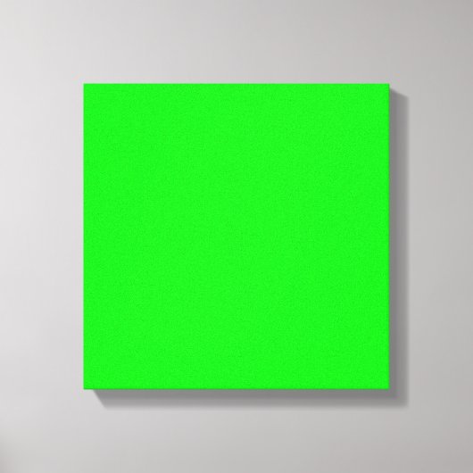 Neongrüne Leinwand, leuchtend schlichte Farbe cool Leinwanddruck (Vorderseite)