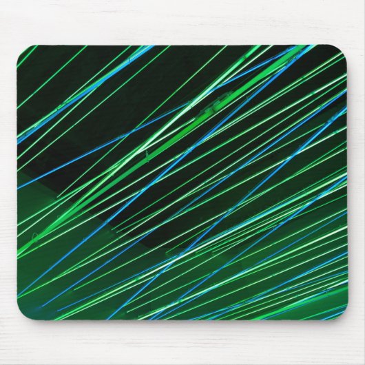 Neongrüne Linien Mousepad (Vorne)
