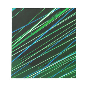 Neongrüne Linien Notizblock