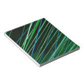 Neongrüne Linien Notizblock (angewinkelt)