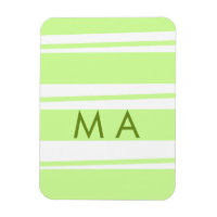 Neongrüne Streifen griechische Musterbuchstaben Mo