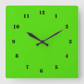 Neongrüne Uhr - benutzerdefinierte Farbe für Ihr e (Vorderseite)