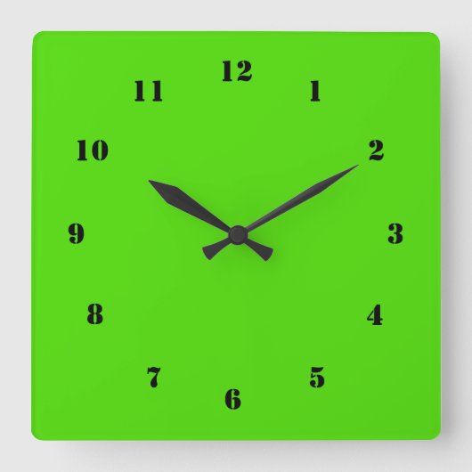 Neongrüne Uhr - benutzerdefinierte Farbe für Ihr e (Vorderseite)