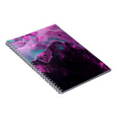 Neongrüne und lila kreative Malerei, abstrakt Notizblock (Rechte Seite)