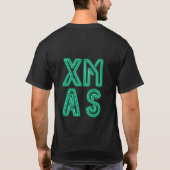Neongrüne Weihnachten T-Shirt (Rückseite)