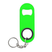 Neongrüner Bildschirm, hell solide schlicht cool Mini Flaschenöffner (Vorderseite)
