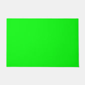 Neongrüner Bildschirm, leuchtend solide Farbe cool Fußmatte (Vorderseite)