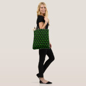 Neongrüner Schädel Tasche (Am Model)