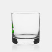 Neongrüner Schädel Whiskyglas (Links)