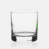 Neongrüner Schädel Whiskyglas (Rechts)