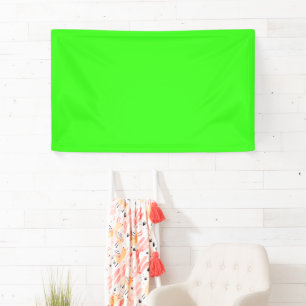 Neongrünes individuelles Event-Banner Banner