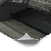 Neongrünes Kreuz außerhalb von Farmacia (Arzneimit Poster (Ecke)