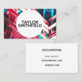 Neongrunge-Visitenkarte Visitenkarte (Vorne/Hinten)