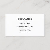 Neongrunge-Visitenkarte Visitenkarte (Rückseite)