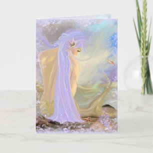 Neonhaarige Meerjungfrau (neue Karte) Karte