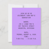 NEONhand"VERBINDEN SIE US-" ABSCHLUSS-PARTY Einladung (Rückseite)