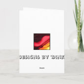 Neonherz Feiertagskarte (Rückseite)