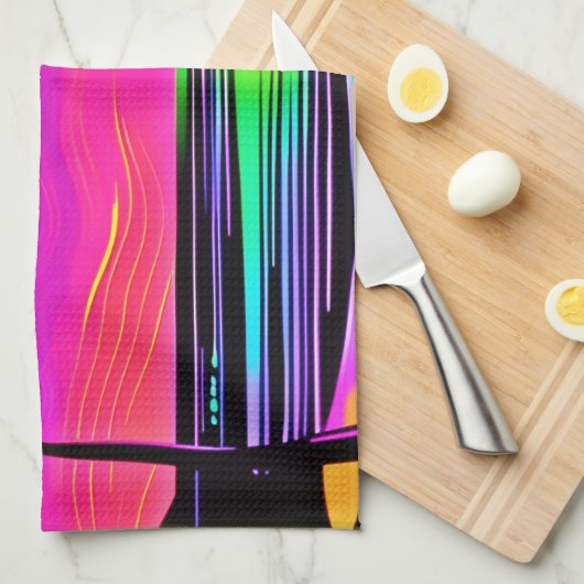 Neonight Beachscape Geschirrtuch (Viertel Falte)