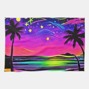 Neonight Beachscape Geschirrtuch