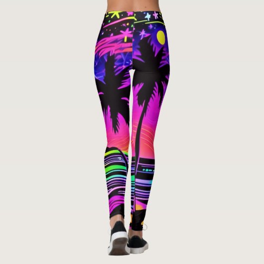 Neonight Beachscape Leggings (Rückseite)