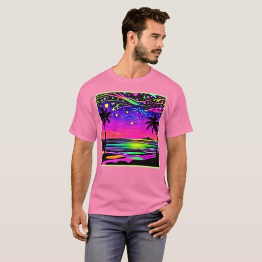 Neonight Beachscape T-Shirt (Vorne ganz)