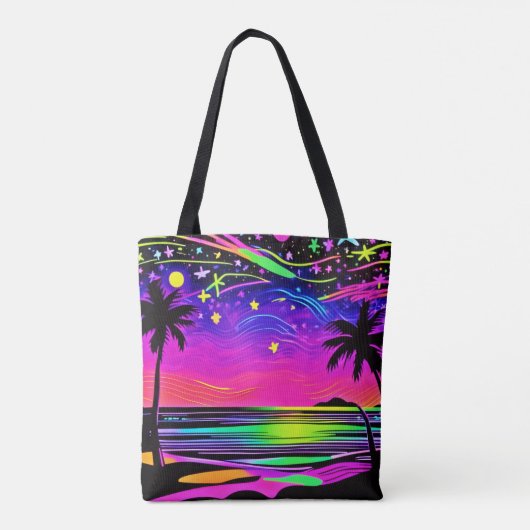 Neonight Beachscape Tasche (Rückseite)