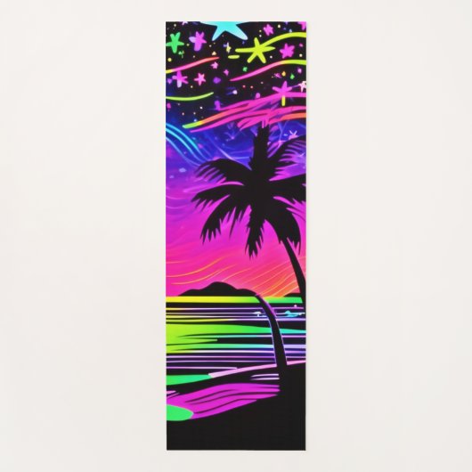 Neonight Beachscape Yogamatte (Vorderseite)