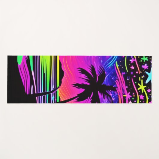 Neonight Beachscape Yogamatte (Vorderseite (Horizontal))