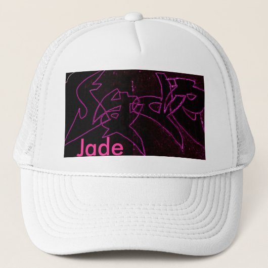 Neonjade Truckerkappe (Vorderseite)