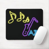 Neonjazz-Bar-Zeichen Mousepad (Mit Mouse)