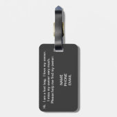 Neonkaffee-Zeichen Gepäckanhänger (Rückseite vertikal)