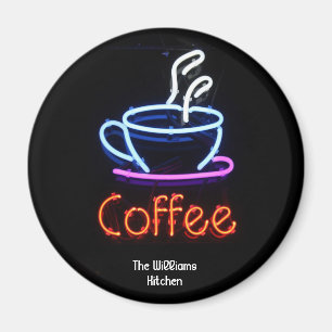 Neonkaffee-Zeichen-Magnet Magnet
