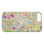 Neonkarte Houstons, Texas | Case-Mate iPhone Hülle (Rückseite (Horizontal))