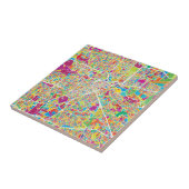 Neonkarte Houstons, Texas | Fliese (Seite)