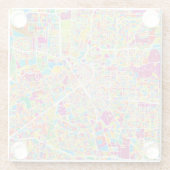 Neonkarte Houstons, Texas | Glasuntersetzer (Rückseite)