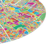 Neonkarte Houstons, Texas | Schneidebrett (Ecke)