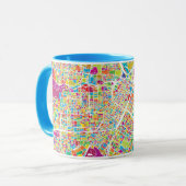 Neonkarte Houstons, Texas | Tasse (Vorderseite Links)