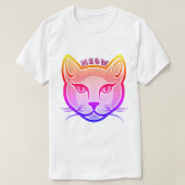 Neonkatzenkopf T-Shirt (Design vorne)