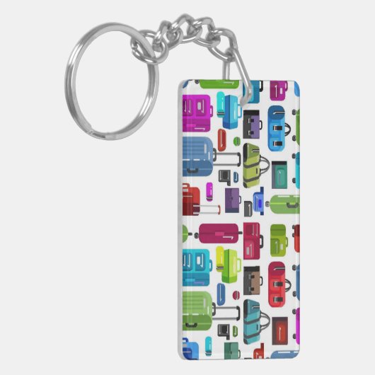 Neonkoffer Schlüsselanhänger (Vorderseite links)