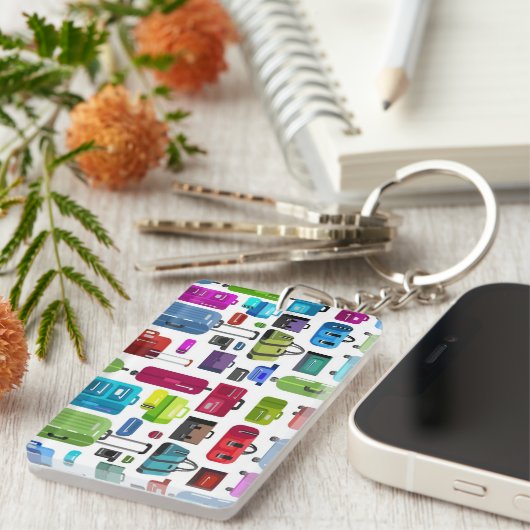 Neonkoffer Schlüsselanhänger (Vorderseite rechts)