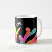 Neonkoralle und Fische Kaffeetasse (VorderseiteRechts)