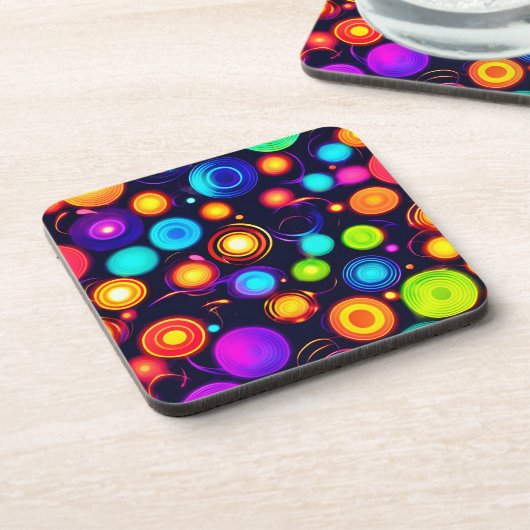 Neonkreislaufexplosion Getränkeuntersetzer (Linke Seite)