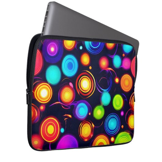 Neonkreislaufexplosion Laptopschutzhülle (Vorne Rechts)