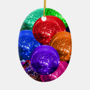 Neonkristallraum-Bälle Keramik Ornament
