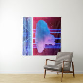 Neonlandschaft: Cloud Wandteppich (Beispiel (Horizontal))